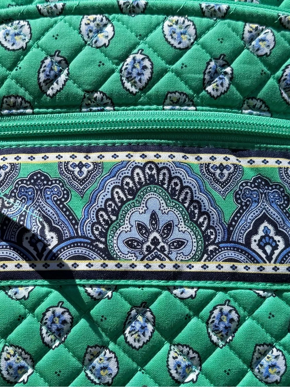 Vera Bradley Campus Backpack Garden Green Leaf NWT
